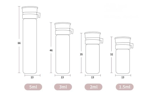 1.5ml bayonet flat bottom vials essential oil sample glass vials 05